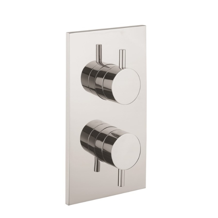 Product Cut out image of the Crosswater Fusion 1 Outlet 2 Handle Thermostatic Shower Valve